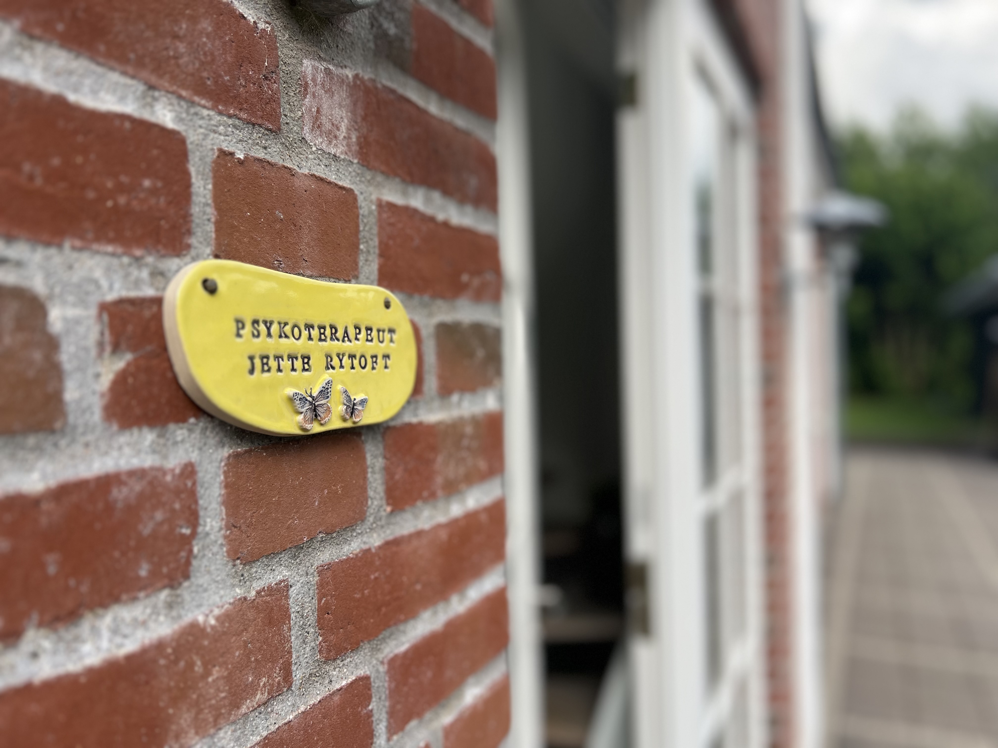 Psykoterapeut skilt
